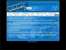 Tablet Screenshot of kayaksatmikethebike.co.uk